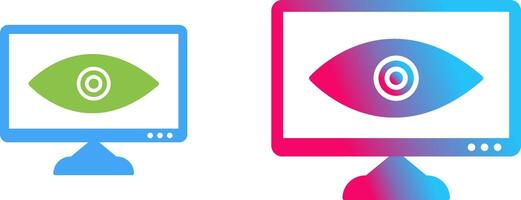 Unique Web Visibility Icon Design vector