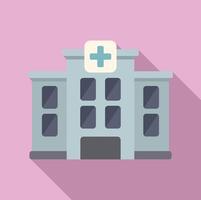 dibujos animados ilustración de un hospital edificio vector