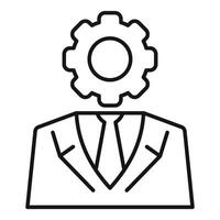 Business strategy icon concept illustration vector