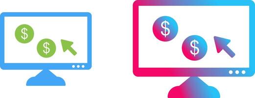 Unique Pay Per Click Icon Design vector