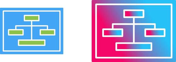 Unique Seo Structure Icon Design vector