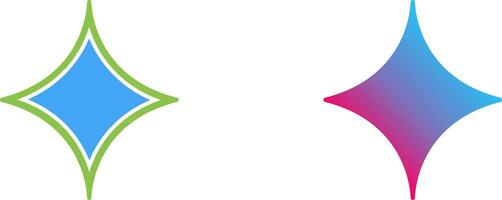 Unique Diamond Icon Design vector