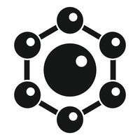 Black icon of network connectivity design vector