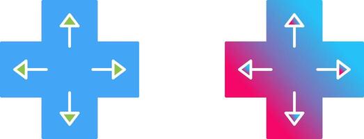 Unique Direction Keys Icon Design vector