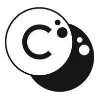 Black and white yin yang symbol representing balance and harmony vector