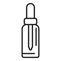 Dropper bottle line art illustration vector