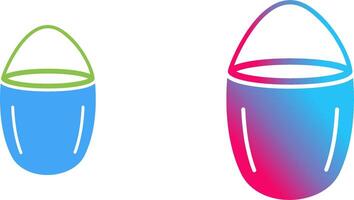 Unique Water Bucket Icon Design vector