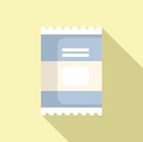 Flat design illustration of notepad icon vector