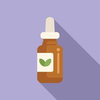 Herbal essence dropper bottle illustration vector