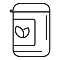 Ecofriendly natural product packaging icon vector
