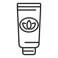 natural cosmético crema tubo línea Arte vector