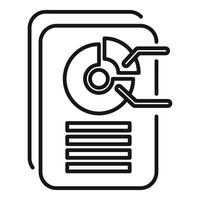 Hard disk drive line icon vector