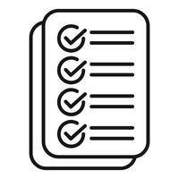 Checklist icon with check marks vector