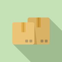 Flat design icon of two credit cards vector