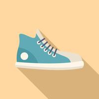 Classic sneaker illustration on beige background vector