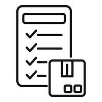 Checklist icon with floppy disk illustration vector