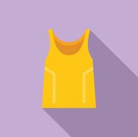 Yellow tank top flat design vector