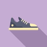 plano diseño ilustración de casual zapatilla de deporte vector