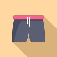 illustration of sport shorts on beige background vector