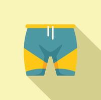 Flat design illustration of stylish swimwear with a modern color scheme vector