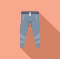 Flat design illustration of sports leggings vector