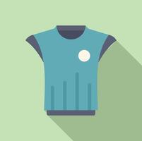 Flat design illustration of sport jersey vector