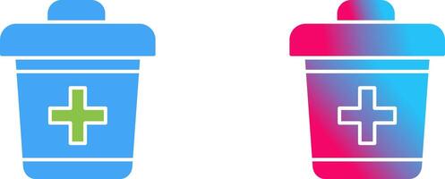 Dustbin Icon Design vector