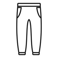 ilustración de sencillo pantalones icono vector