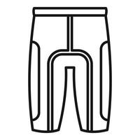 Line art illustration of men's trousers vector