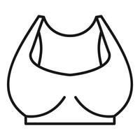 Line art illustration of sports bra vector