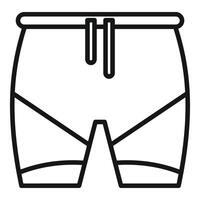 Line art illustration of men's boxer briefs vector