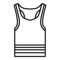 Outline illustration of a tank top vector