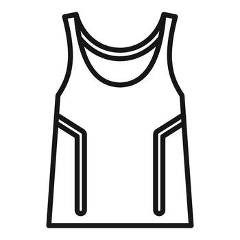 illustration of a tank top vector