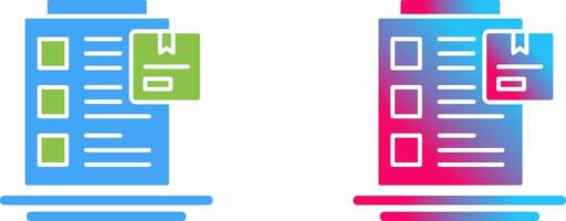 Order List Icon Design vector