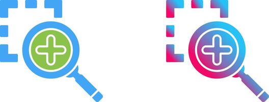 Zoom In Icon Design vector