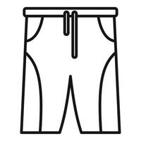 ilustración de de los hombres ciclismo pantalones cortos vector