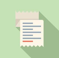 Flat design of a paper document vector