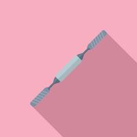 Modern minimalist pen illustration on pink background vector