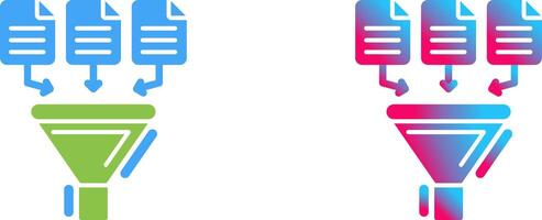 Data Collection Icon Design vector