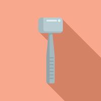 Flat design illustration of a hammer vector