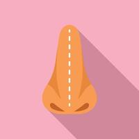 Flat design illustration of an orange bicycle saddle with a pink background vector