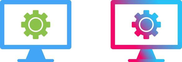 Monitor Screen Icon Design vector