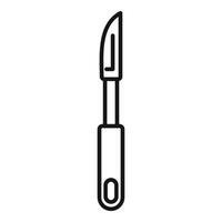 illustration of a kitchen knife vector