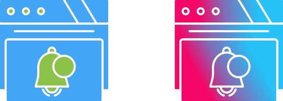 Notification Icon Design vector