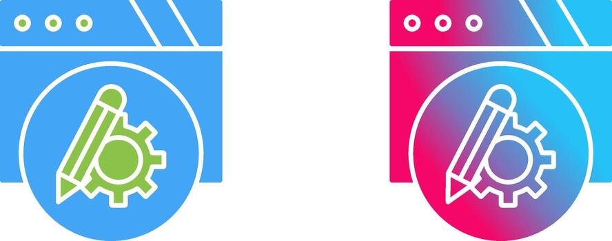 Setting Icon Design vector