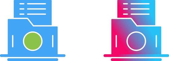 List Folder Icon Design vector