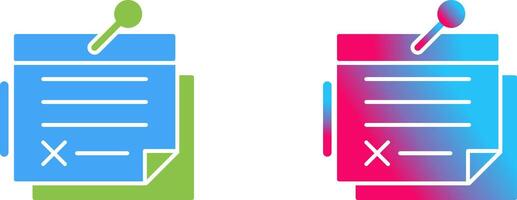 Note Icon Design vector