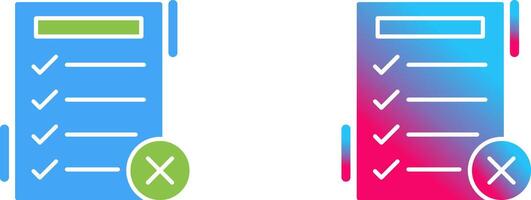 Fake List Icon Design vector