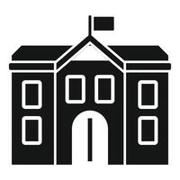 illustration of a government building icon vector