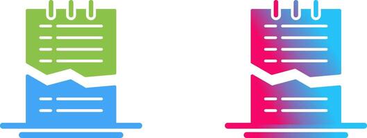 Corrupted List Icon Design vector